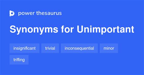 1 946 Words and Phrases for Unimportant .